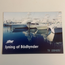 katalog af nye bådhynder